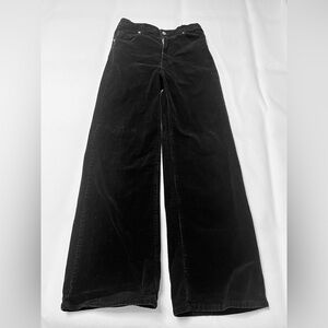 Black H&M Divided Ribbed Pant